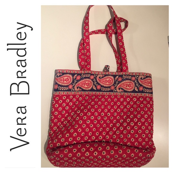 Vera Bradley Handbags - Vera Bradley Shoulder Tote - Americana Red 🇺🇸